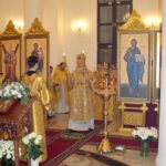 Богослужение в храме Ангелины Сербской